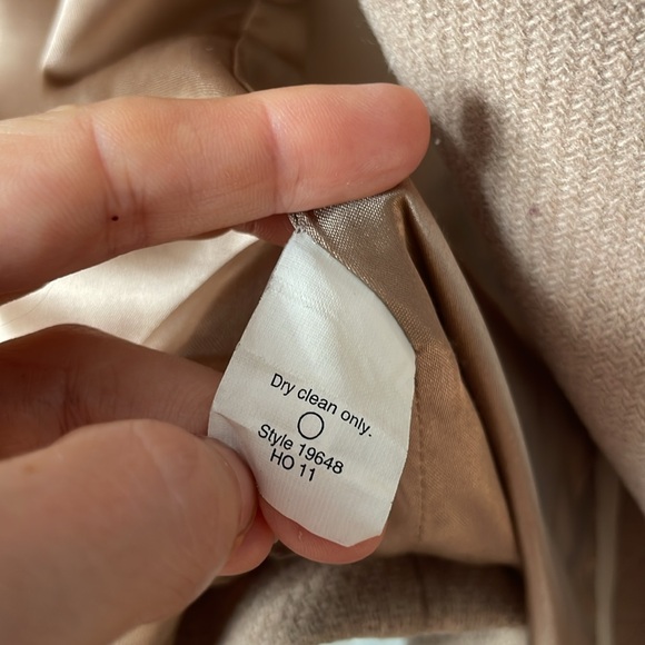 J Crew Nello Gori Wool Stadium Coat Tan Double-Breasted - Picture 6 of 10